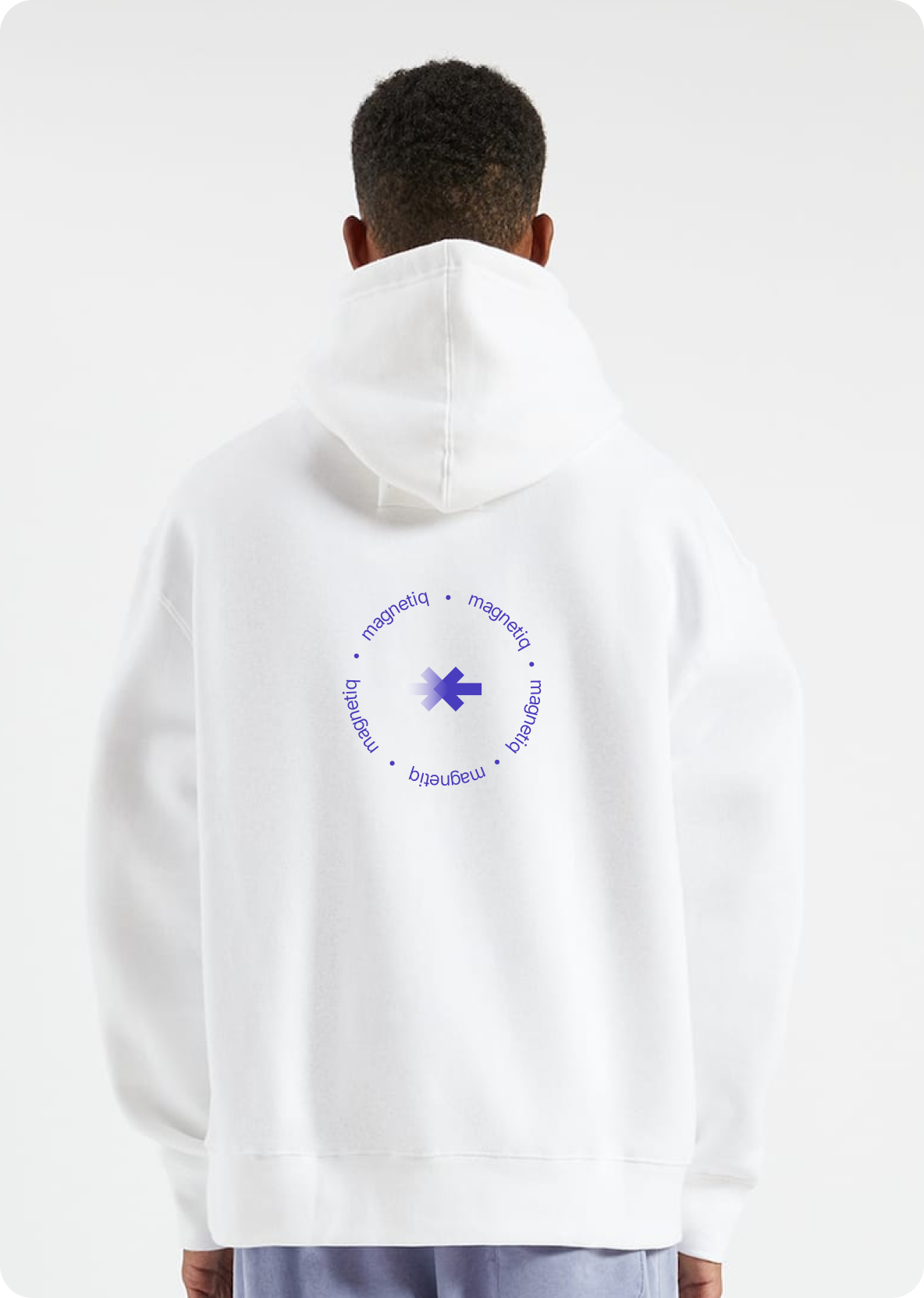 Magnetiq Hoodie Black Front and Back